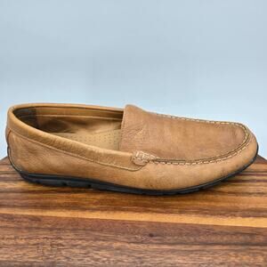 Footjoy FJ Club Shoes Men's 10 M Tan Brown Leather Slip On Casual Loafers